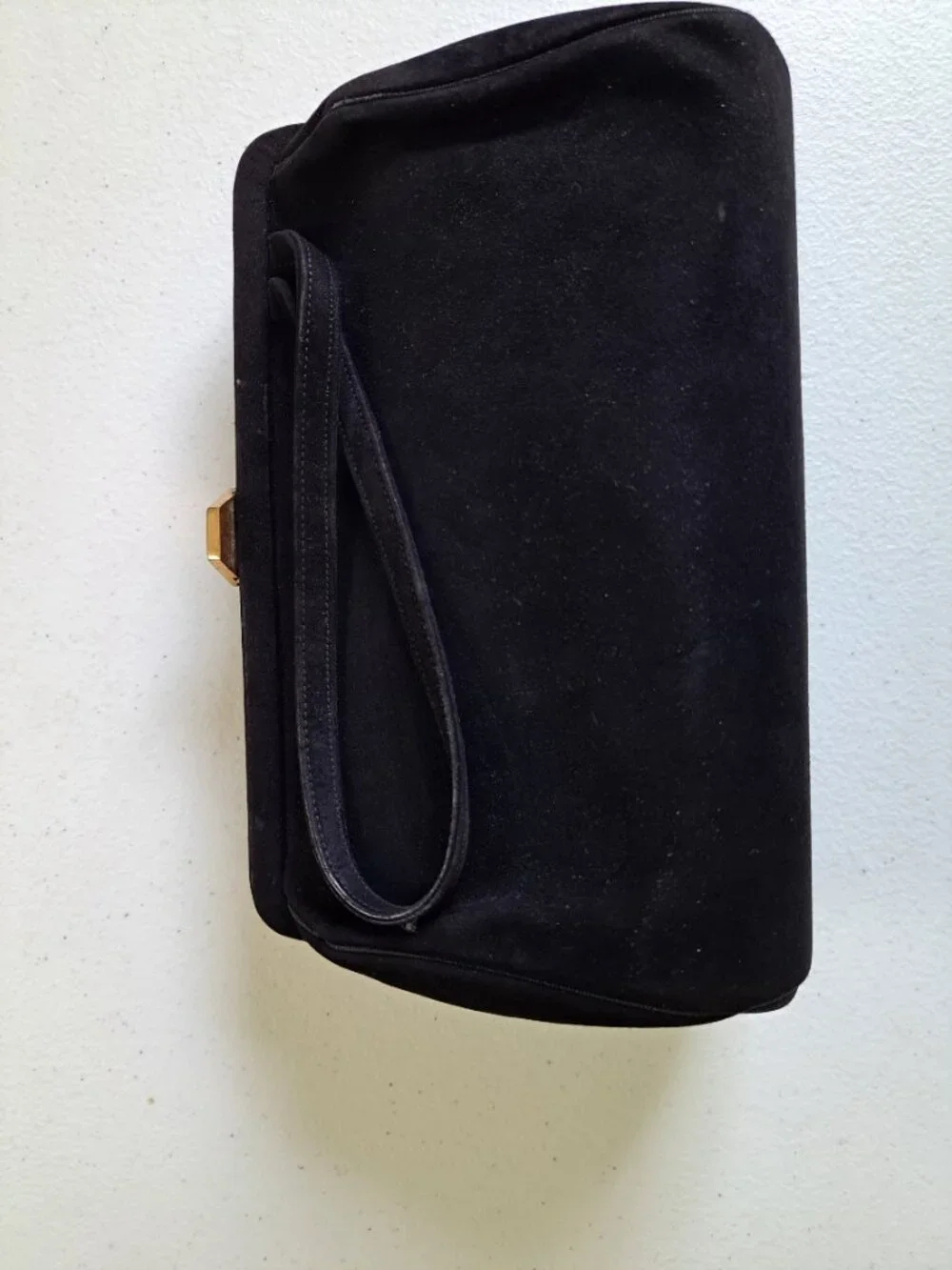 Vintage Guild House Boston Black Velvet Evening Bag (1950s–60s)